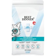 Best Dinner Vet Profi Diabetic Obesity / Полнорационный диетический сухой корм Бест Диннер для кошек при Диабете или Избыточном весе