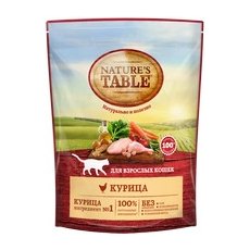 Natures Table / Сухой корм Нейчерс Тейбл для взрослых кошек Курица
