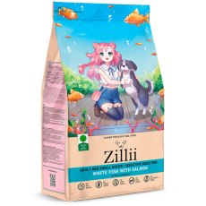 Zillii Adult Small Breed Sensitive / Сухой корм Зилли для взрослых собак Мелких пород с Чувствительным пищеварением Белая рыба с лососем