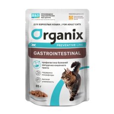 Organix Preventive Line Gastrointestinal / Диетический корм Органикс для кошек Профилактика болезней желудочно-кишечного тракта (цена за упаковку)