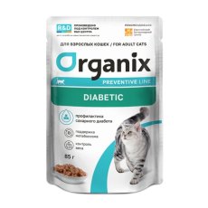 Organix Preventive Line Diabetic / Диетический корм Органикс для кошек Профилактика сахарного диабета (цена за упаковку)