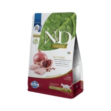 Farmina N&D Prime Line Adult Neutered Chicken & Pomegranate / Сухой Беззерновой корм Фармина для Стерилизованных кошек и Кастрированных котов Курица с Гранатом
