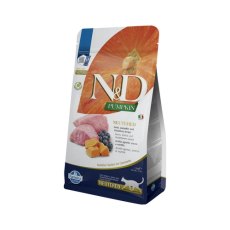 Farmina N&D Pumpkin Line Adult Neutered Lamb & Blueberry Grain free / Сухой Беззерновой корм Фармина для взрослых Стерилизованных кошек и Кастрированных котов Ягненок и Черника с Тыквой