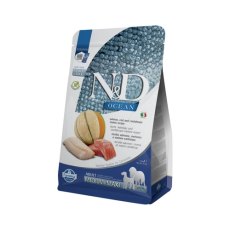 Farmina N&D Ocean Line Adult Medium Maxi Salmon Cod & Cantaloupe Melon Grain free / Сухой Беззерновой корм Фармина для взрослых собак Средних и Крупных пород Лосось Треска и Муксусная дыня