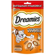 Dreamies / Лакомство Дримис для кошек Подушечки с Курицей