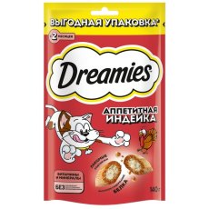 Dreamies / Лакомство Дримис для кошек Подушечки с Индейкой