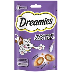 Dreamies / Лакомство Дримис для кошек Подушечки Молочный коктейль