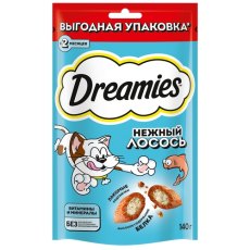 Dreamies / Лакомство Дримис для кошек Подушечки с Лососем