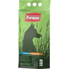 Четвероногий Гурман / Каша для собак Рисовая с Морковью (Зеленый пакет)