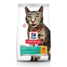 Hills Science Plan Perfect Weight / Сухой корм Хиллс для кошек склонных к набору веса Курица