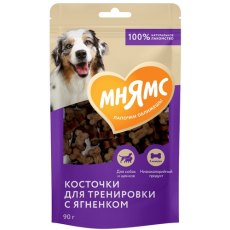 Мнямс 100% Натуральное лакомство для собак Косточки для тренировки с Ягненком