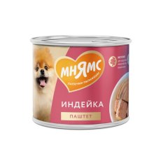 Мнямс Комфортное Пищеварение Влажный корм Консервы для собак всех пород Паштет из Индейки (цена за упаковку)