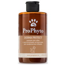 ProPhyto Derma Protect / Шампунь ПроФито для собак с растительными экстрактами против перхоти и себореи