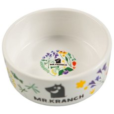 Mr.Kranch / Миска керамическая для собак Цветы Прованса Васильковая