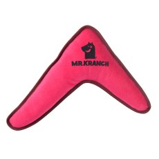 Mr.Kranch / Игрушка Мистер Кранч для собак Бумеранг с пищалкой Розовый