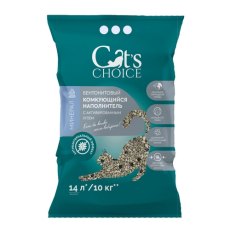Cats Choice / Бентонитовый комкующийся наполнитель Кэт Чойс с Активированным углем