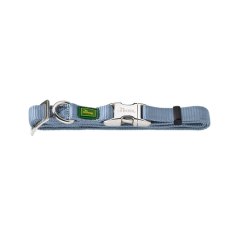 Hunter Alu-Strong Vario Basic / Ошейник Хантер для собак нейлон с металлической застежкой Голубой