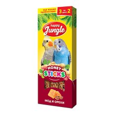 Happy Jungle Honey Sticks / Лакомство Хеппи Джангл для птиц Палочки Мед + Орехи