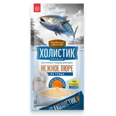 Деревенские лакомства Холистик Премьер / Пюре для кошек из Тунца с икрой летучей рыбы