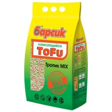 Барсик Tofu Mix / Наполнитель для кошачьего туалета Тропик комкующийся