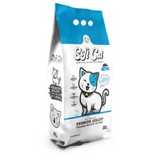 Soft Cat Carbon Effect / Комкующийся наполнитель Софт Кэт для кошачьего туалета с Активированным углем