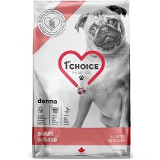 1st Choice Derma Grain free Adult All Breeds / Сухой Беззерновой корм Фёст Чойс для собак всех пород с Гиперчувствительной кожей Лосось