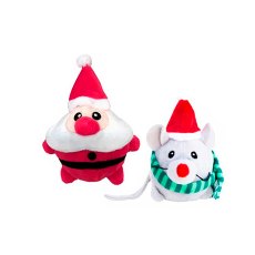 Kong Holiday / Игрушка Конг для кошек Приятели с кошачьей мятой Мышка или Cанта в ассортименте