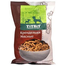 Titbit / Лакомство Титбит Печенье для собак Крендельки мясные с Говядиной
