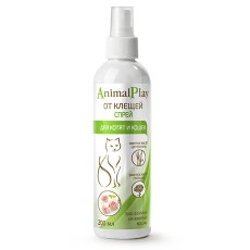 Animal Play / Спрей Энимал Плей для Котят и кошек репеллентный от Клещей и других Эктопаразитов
