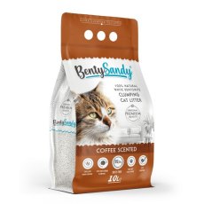 BentySandy Baby Coffee / Комкующийся наполнитель Бенти Сэнди для кошачьего туалета с ароматом Кофе