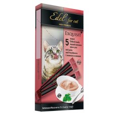 Edel for cat / Лакомство Эдель Кэт для кошек Крем-суп с Ягненком и клюквой (цена за упаковку, Россия)