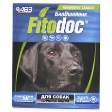 Fitodoc / БиоОшейник Фитодок для собак Средних пород Репеллентный от блох до 3 месяцев и клещей до 5 недель на основе эфирных масел