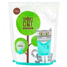 Smart Cat / Наполнитель Смарт Кэт для кошек Силикагелевый аромат Ментола