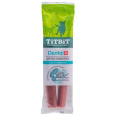 Titbit Dental+ Лакомый кусочек / Лакомство Титбит для собак Средних пород Снек с Говядиной