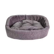 Homepet Leather / Диванчик Хоумпет для домашних животных Микровелюр Темно-серый