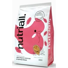 Nutriall / Полнорационный корм Нутриол для Средних попугаев в период линьки