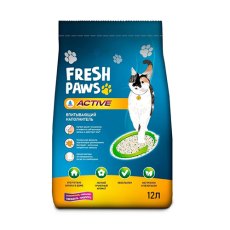 Fresh Paws Active / Впитывающий наполнитель Фреш Павз для кошачьего туалета с активированным углем