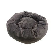 Homepet Plush / Лежак Хоумпет для домашних животных Ватрушка Графит