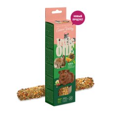 Little One Green Valley Stick Fruit / Лакомство Литтл Уан для декоративных грызунов Беззерновая палочка с Фруктами