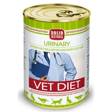 Solid Natura Vet Diet Urinary / Ветеринарный влажный корм (консервы) Солид Натура для кошек Профилактика МКБ и при заболеваниях Нижних отделов мочевыводящих путей (цена за упаковку)