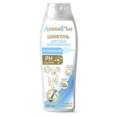 Animal Play / Шампунь Энимал Плей PH Баланс для Длинношерстных собак Увлажняющий с Omega 3 и Кератином