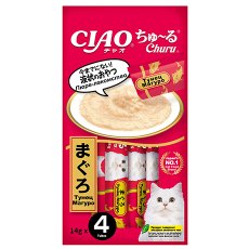 Inaba Ciao Churu Maguro Tuna / Лакомство-пюре Инаба для кошек Тунец магуро