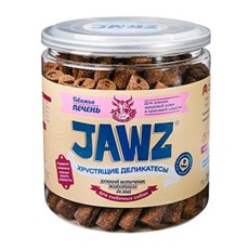 JAWZ  / Лакомство Джас Хрустящие деликатесы Говяжья печень для собак
