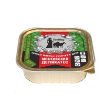 ZooRing / Консервы Зооринг для собак кусочки в желе Московский деликатес (цена за упаковку)