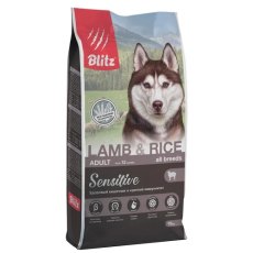 Blitz Sensitive Adult All Breeds Lamb & Rice / Сухой корм Блиц для взрослых собак всех пород Ягненок рис
