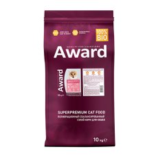 Award Kitten Healthy growth / Сухой корм Авард для Котят от 1 месяца, беременных и кормящих кошек Индейка курица рыбий жир семя льна