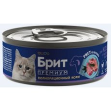 Brit Premium / Риет Брит для кошек с чувствительным пищеварением из Ягненка (цена за упаковку)