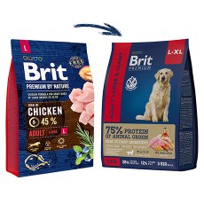 Brit Premium Adult Large & Giant / Сухой корм Брит Премиум для взрослых собак Крупных и Гигантских пород Курица