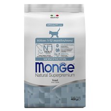 Monge Kitten Monoprotein / Сухой корм Монж Монопротеиновый для Котят Форель