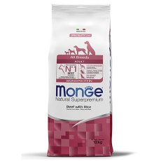 Monge Dog Monoprotein Adult All Breeds Beef with Rice / Сухой корм Монж Монопротеиновый для собак всех пород Говядина с рисом